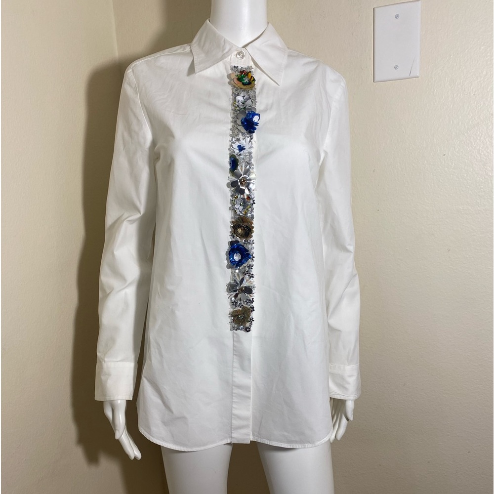 Vera Wang Collection Women’s White Shirt Size:40/6